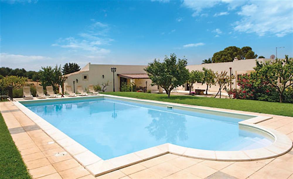 Swimming pool at Villa Spiga, Rosolini Sicily, Italy