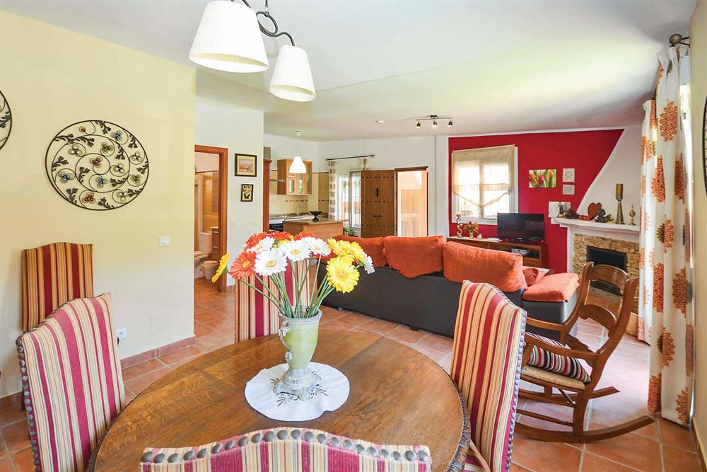 Dining room, lounge, kitchen at Villa Tinao, Frigiliana, Andalucia
