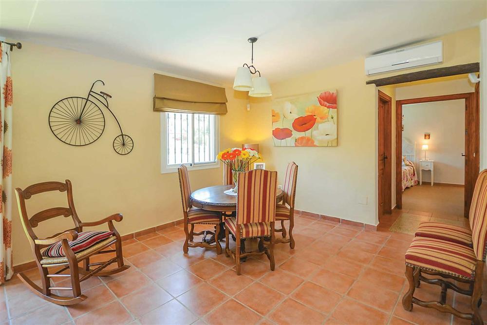 Dining room at Villa Tinao, Frigiliana, Andalucia