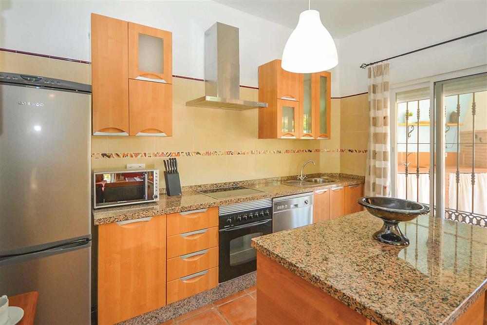 Kitchen at Villa Tinao, Frigiliana, Andalucia