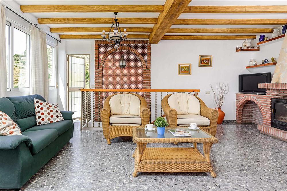 Lounge at Villa Vista Azul, Frigiliana, Andalucia