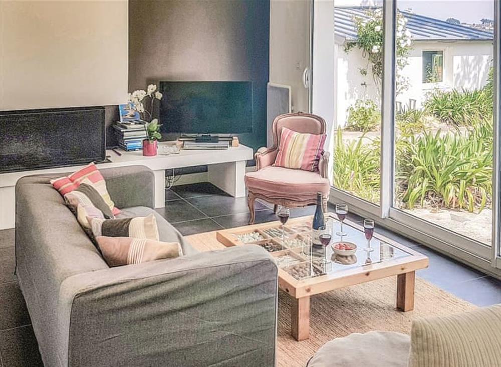 Living area at Villa Vue Grande in Pont L’Abbé, Finistère, France