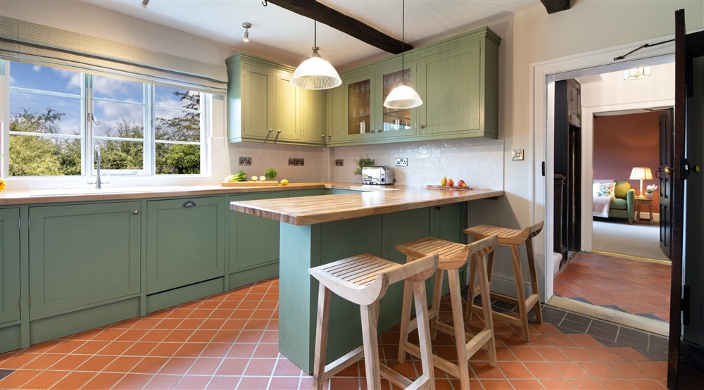 The kitchen at Village Farmhouse in Altrincham, Cheshire