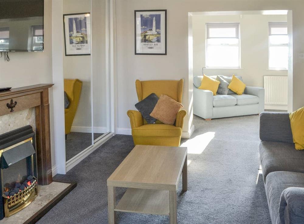 Living room at Village View Apartment One in Tynemouth, Tyne and Wear