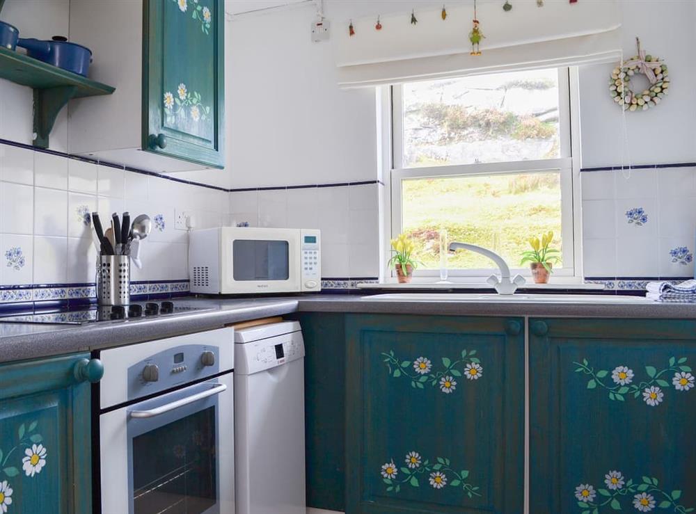 Well equipped kitchen at Vindolanda in Fearnbeg, near Applecross, Ross-Shire