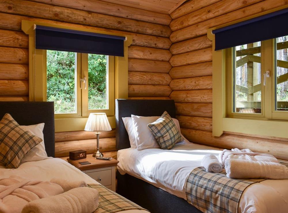 Twin bedroom at Vindomora Lodge, 