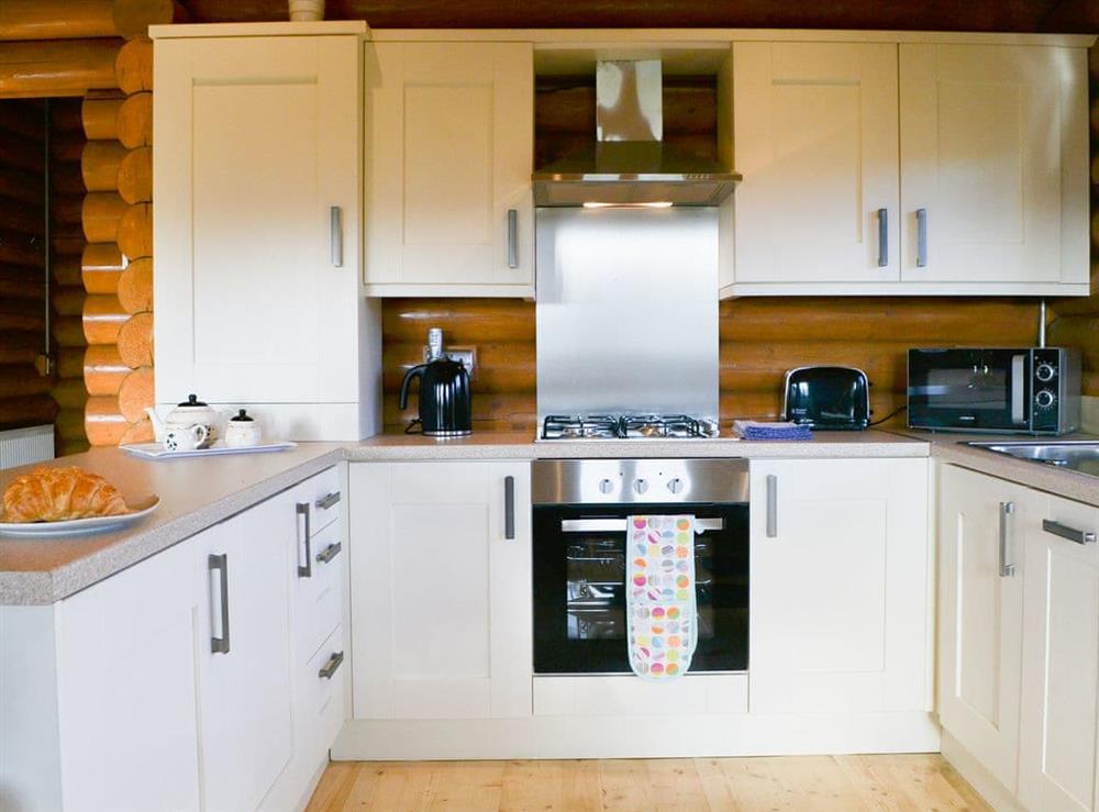 Well appointed kitchen with many appliances at Housesteads Lodge, 
