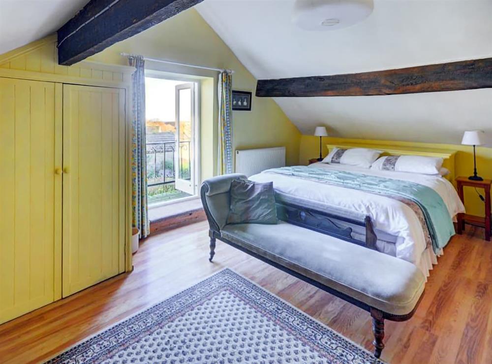 Double bedroom at Vine Barn in Bellerby, near Leyburn, North Yorkshire