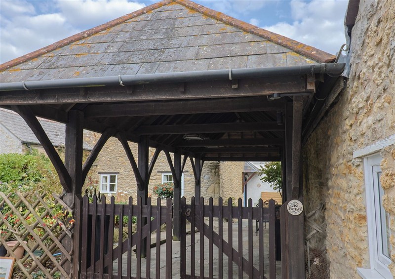 Outside Vine Cottage at Vine Cottage, Burton Bradstock