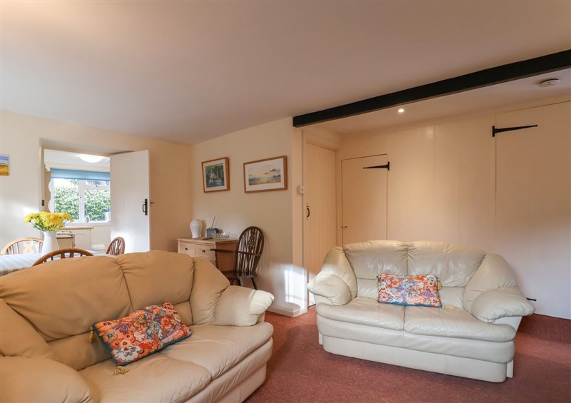 The living area at Vine Cottage, Burton Bradstock