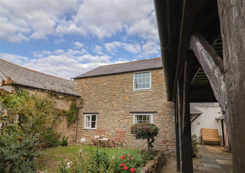 This is the setting of Vine Cottage at Vine Cottage, Burton Bradstock