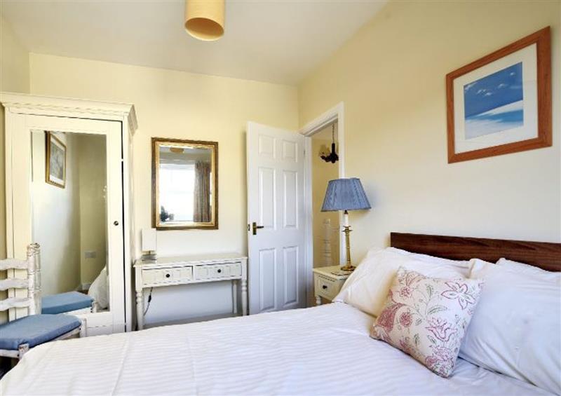 One of the bedrooms at Vine Cottage, Charmouth