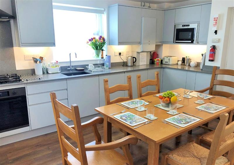 This is the kitchen at Vine Cottage, Charmouth