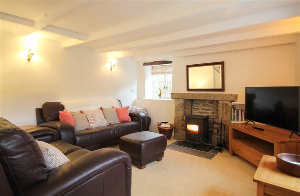 Living area at Vine Cottage in Helston, Cornwall