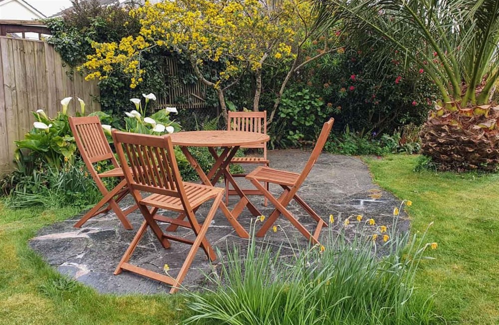 Outdoor area at Vine Cottage in Helston, Cornwall