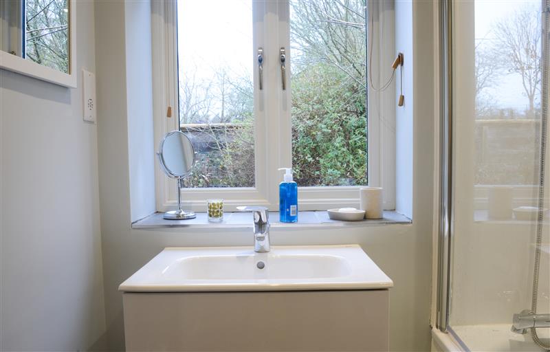 This is the bathroom at Vine Cottage, Netherbury near Beaminster