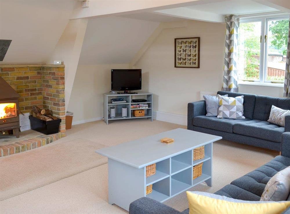 Spacious living area at Vine Lodge in Bovey Tracey., Devon