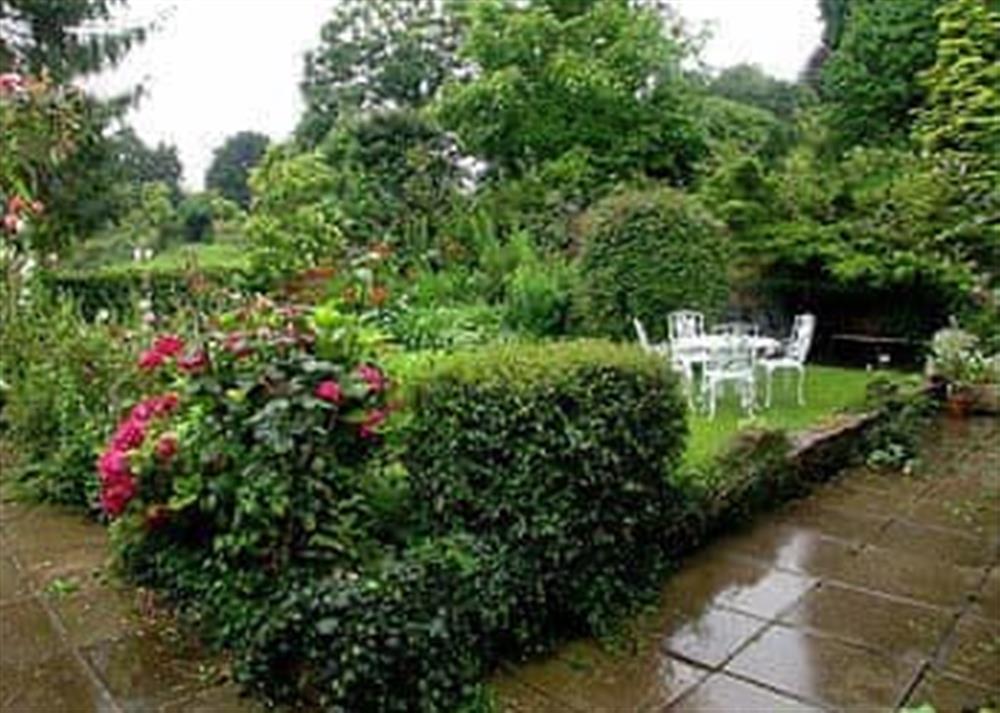 Garden at Violet Cottage in Pitchcombe, near Painswick, Gloucestershire