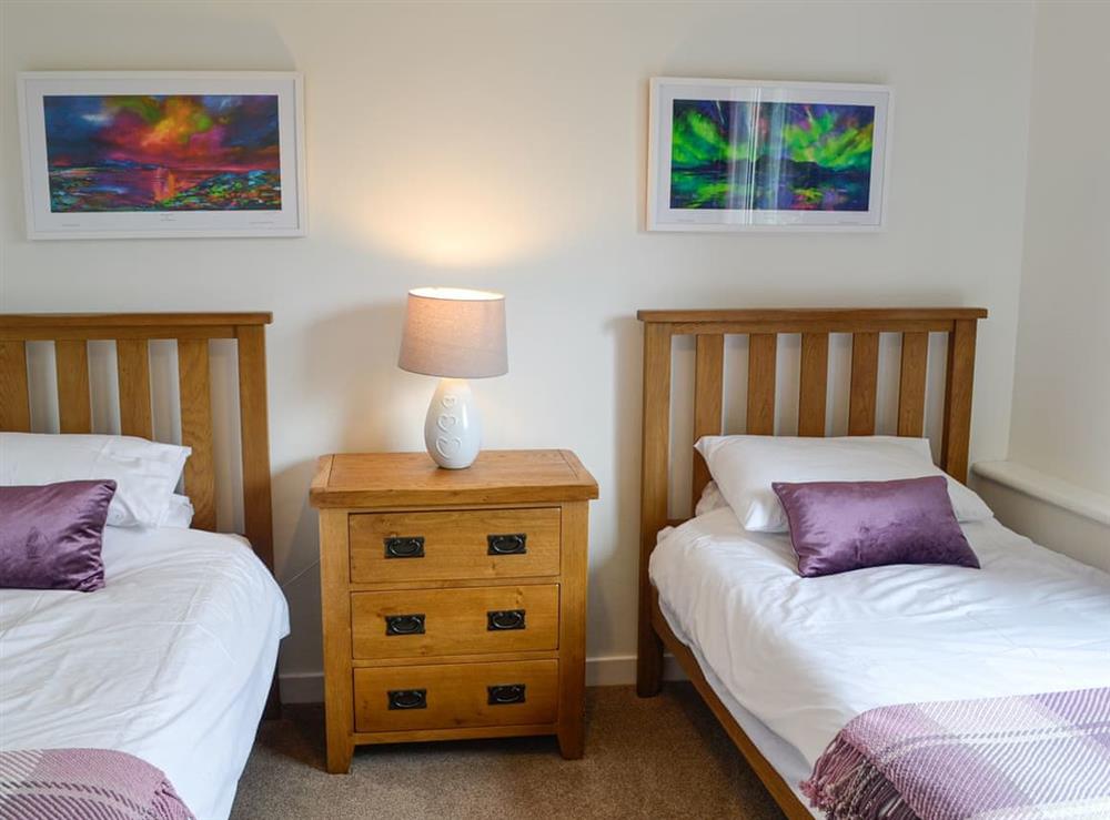 Twin bedroom at Violet Grove in Castle Douglas, Kirkcudbrightshire