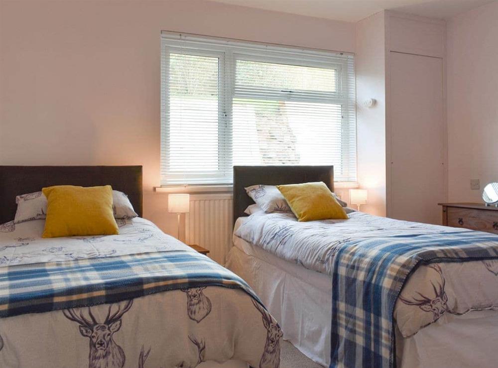 Comfortable twin bedroom at Virginia Lodge in Watchet, near Minehead, Somerset