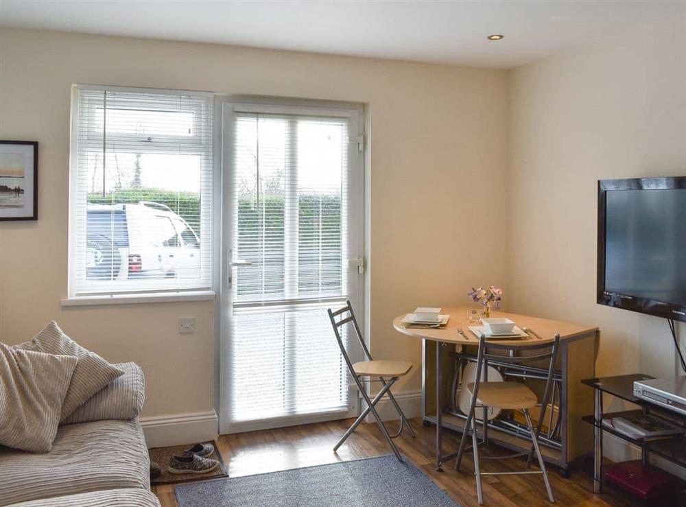 Light and airy open-plan living space at Virginia Lodge in Watchet, near Minehead, Somerset