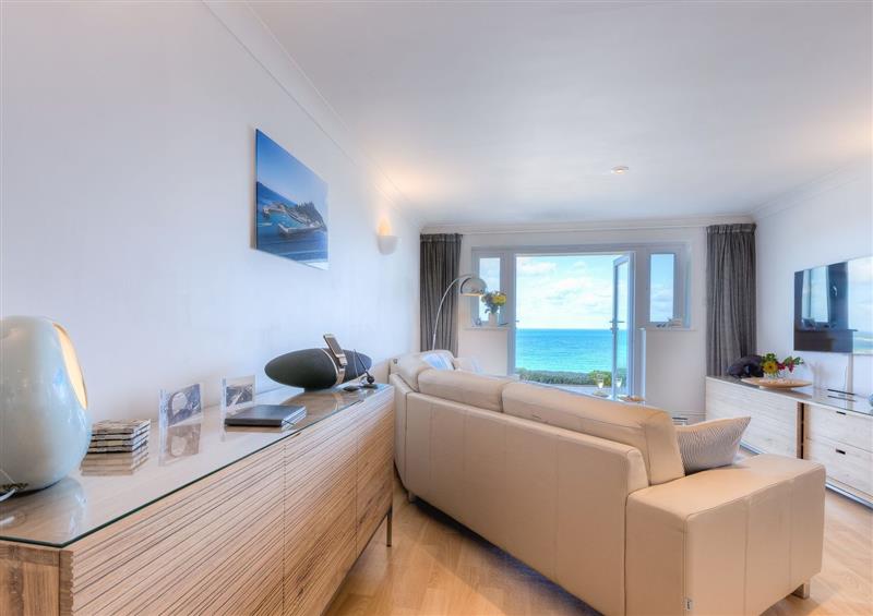 The living area at Viridian, Carbis Bay