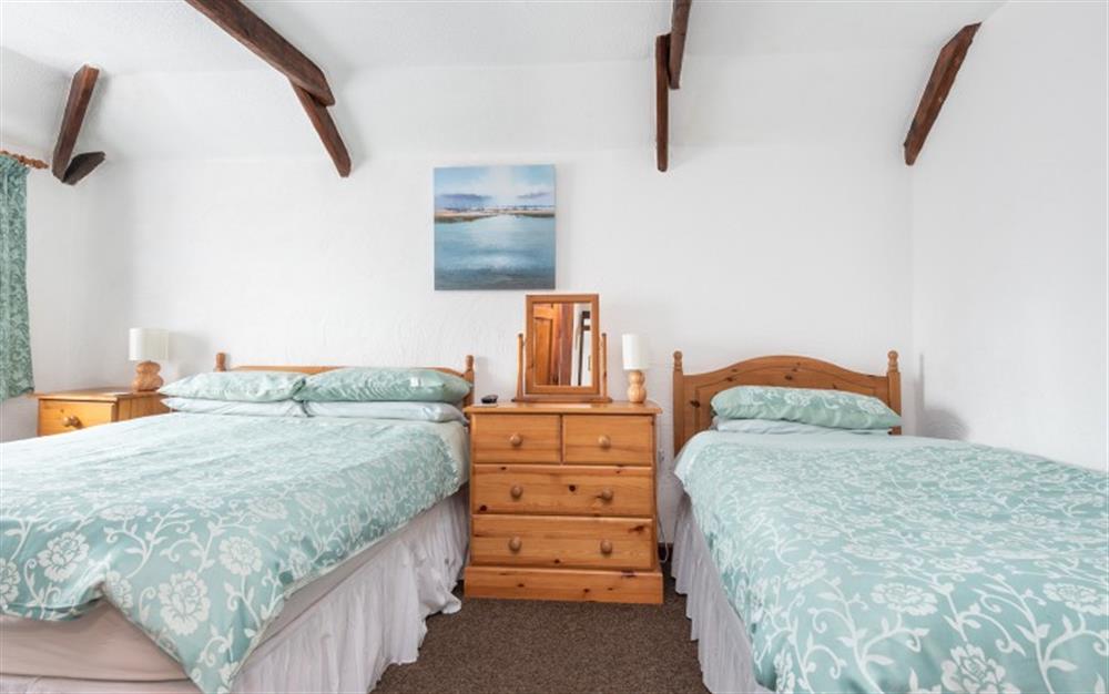 One of the 2 bedrooms at Waddles in St Merryn