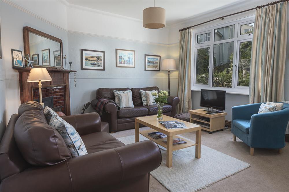 Comfortable sitting room at Waders in Bonaventure Road, Salcombe