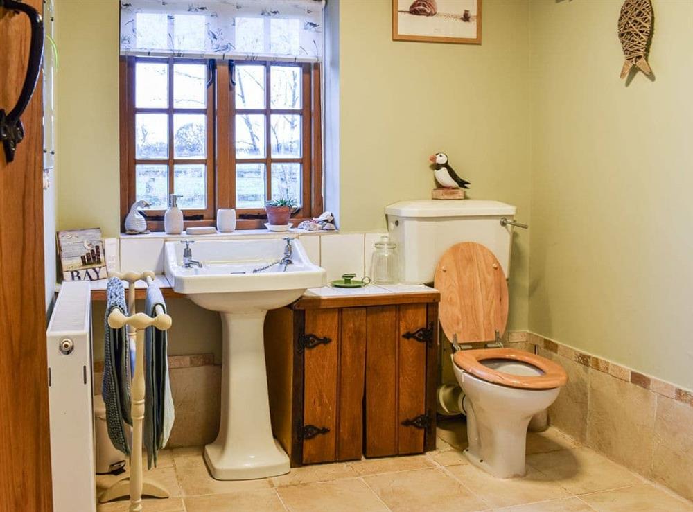 Bathroom at Waen Farm Cottage in St Asaph, Denbighshire