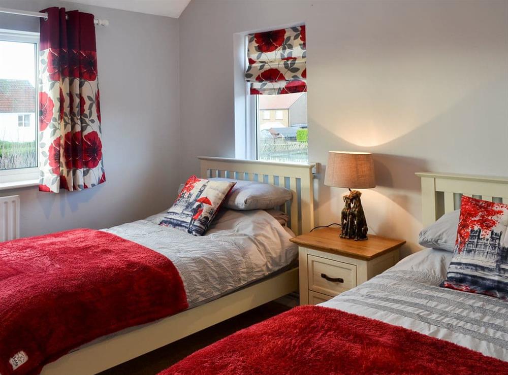 Twin bedroom at Waggy Tails in Seahouses, near Alnwick, Northumberland