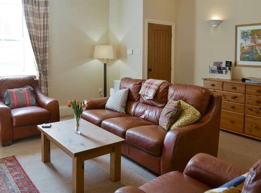 Comfortable seating within living area at Wagtail Cottage in Lesbury, near Alnwick, Northumberland