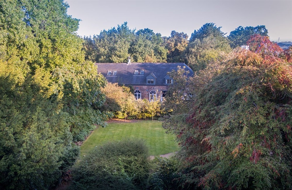 The back exterior and garden at Wainman House in Wisbech, Cambridgeshire