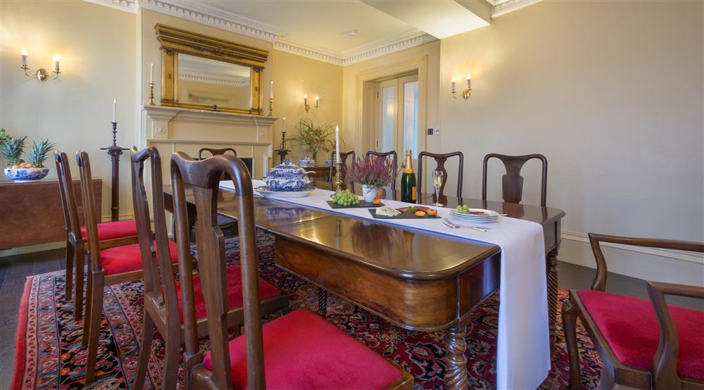 The dining room at Wainman House in Wisbech, Cambridgeshire