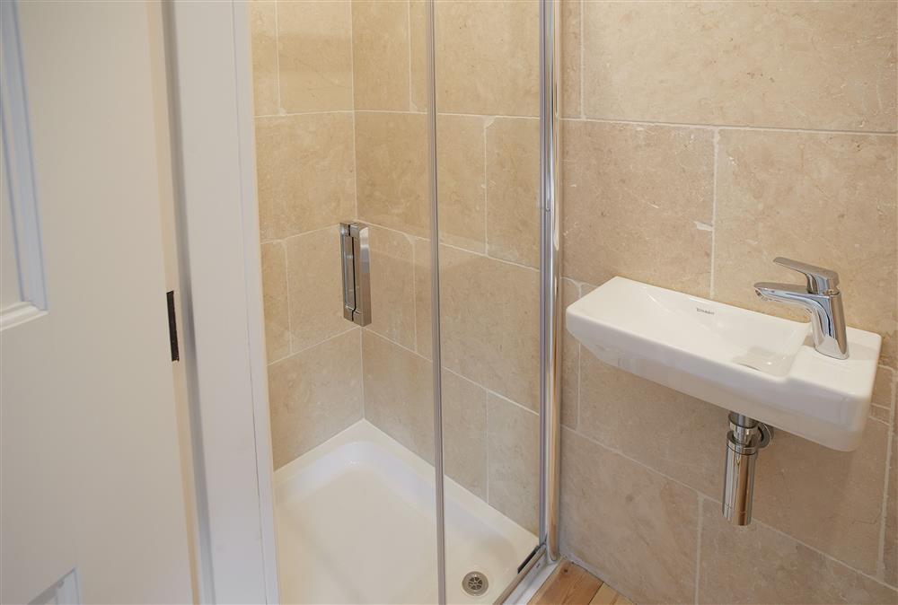 En suite to bedroom four with walk in shower at Walesby House, Walesby