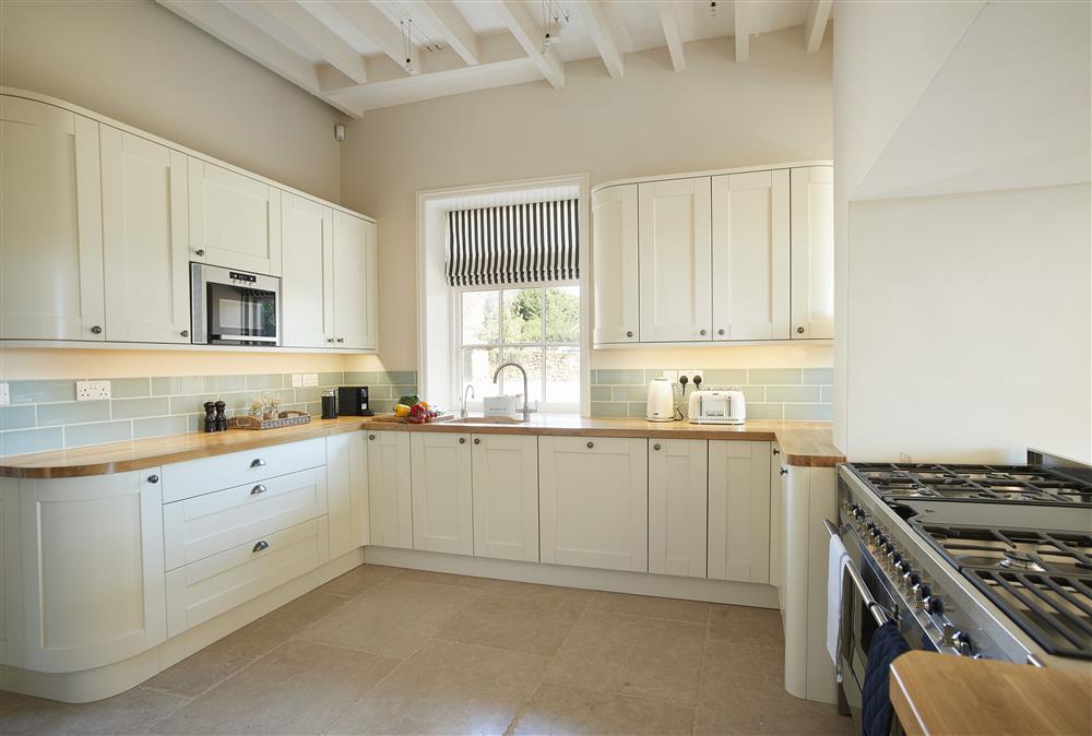 Spacious open plan kitchen and dining room at Walesby House, Walesby