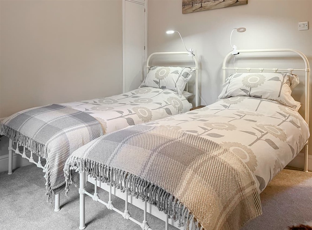 Twin bedroom at Walkers Retreat in Crook, near Bishop Auckland, Durham
