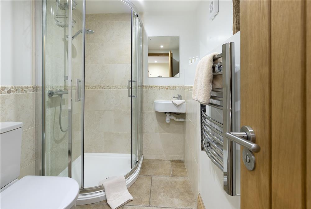 En-suite shower room at Wall Hills Barn, Thornbury