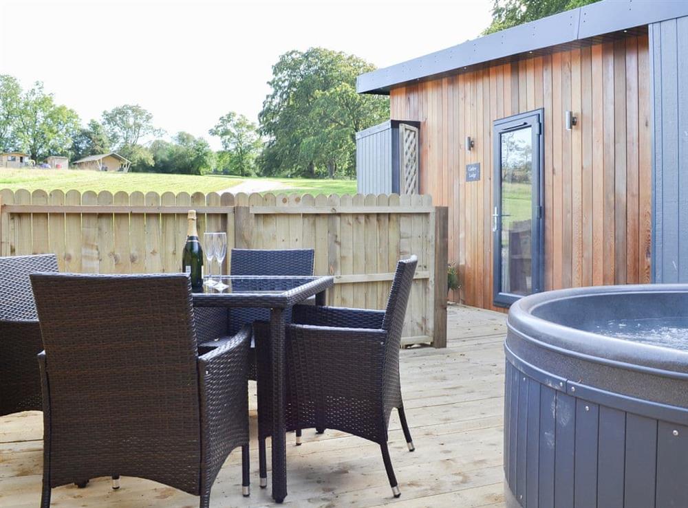 Lovely outdoor area at Curlew Lodge, 