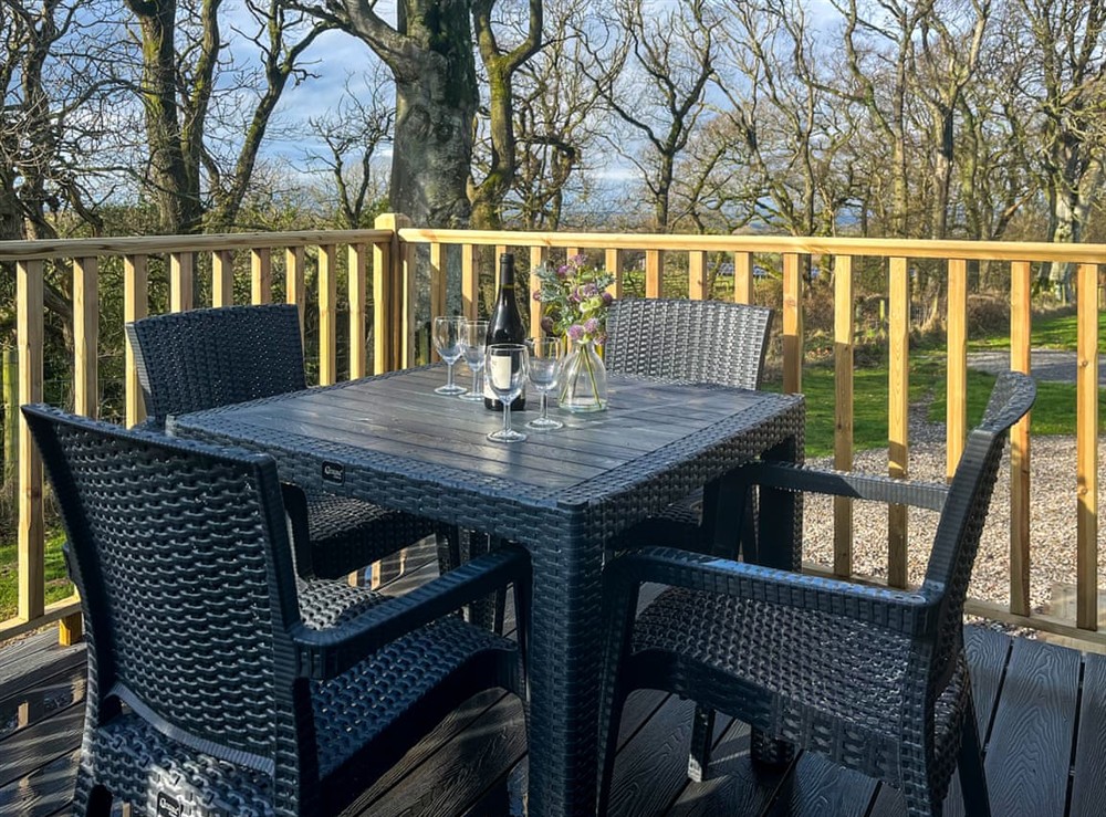 Sitting-out-area at Herdwick Lodge, 