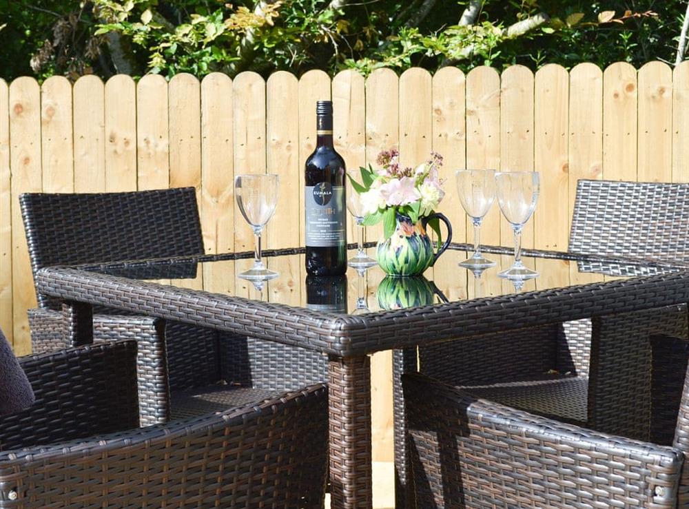 Sunny alfresco dining area at Lapwing, 