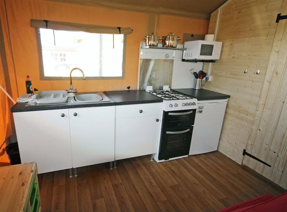 Fully-equipped kitchen at Safari Tent, 