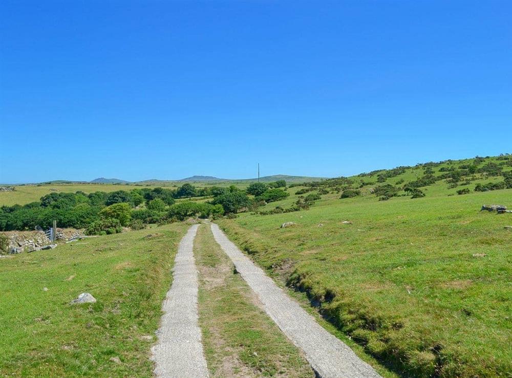 Accessed by a little private road across stunning open moorland