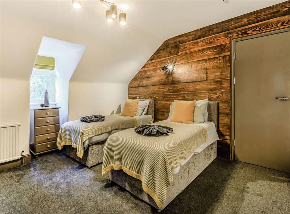 Twin bedroom at Walls Hill Apartment in Torquay, Devon