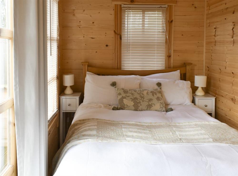 Double bedroom at Wallsworth Lodge in Twigworth, near the Cotswolds, Gloucestershire