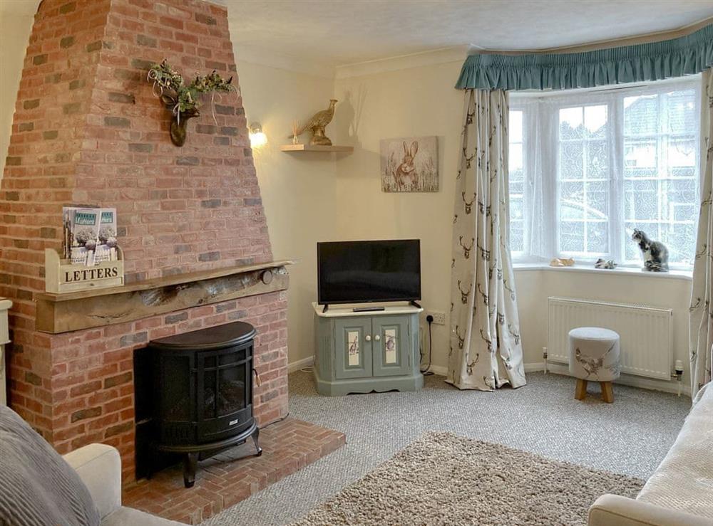 Living room at Walnut Cottage in Long Melford, near Sudbury, Suffolk