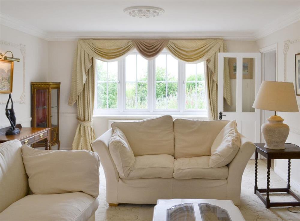 Stylish living room at Walnut Tree House in Tilney St Lawrence, near King’s Lynn, Norfolk