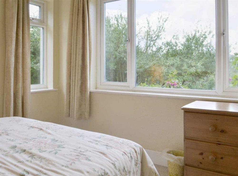 Comfortable double bedroom at Walter’s Cottage in West Compton, near Shepton Mallet, Somerset