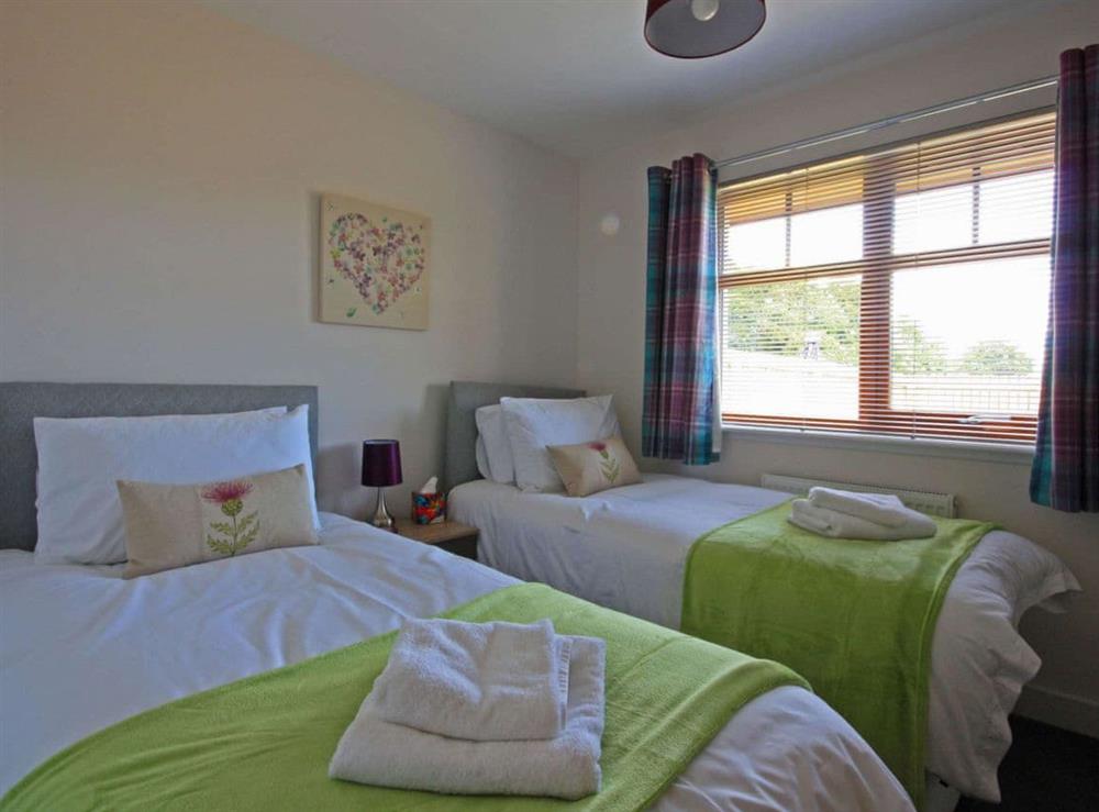 Twin bedroom at Wards Croft No.14 in Muir of Ord, Ross-Shire