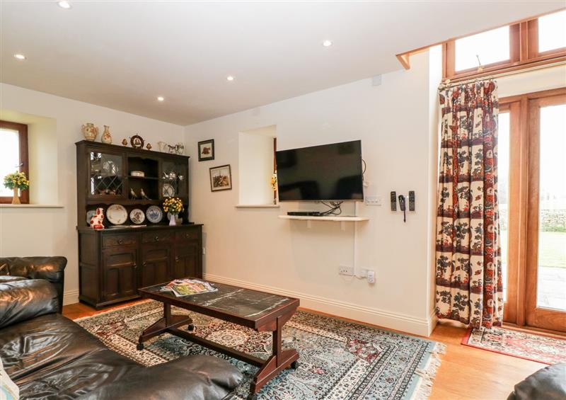 Enjoy the living room at Warehams Barn, Puncknowle near Burton Bradstock