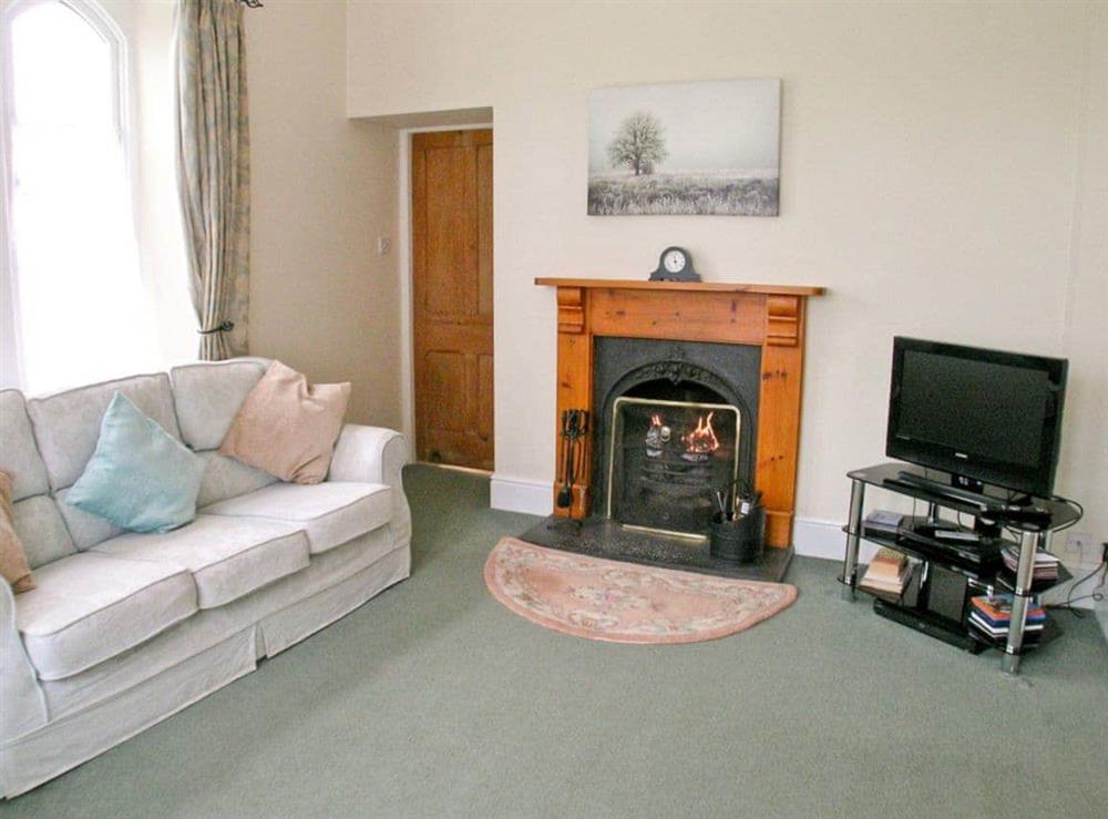 Living room at Warleigh Lodge in Tamerton Foliot, near Plymouth, Devon